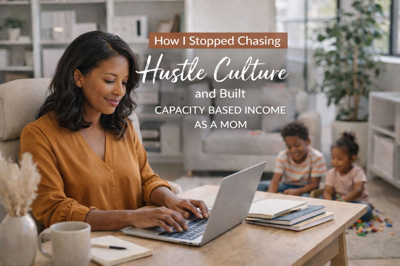 How I Stopped Chasing Hustle Culture and Built Capacity Based Income as a Mom